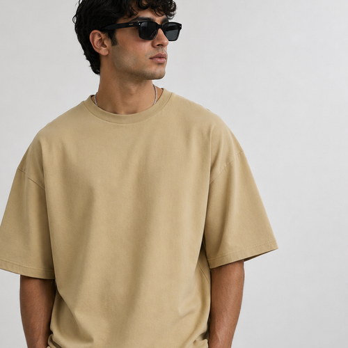 Urban Setters Oversized Fit T-Shirt - Desert Beige