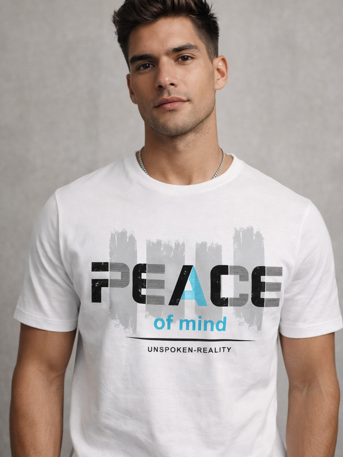 Urban Setters Peace of Mind Graphic T-Shirt - model close up