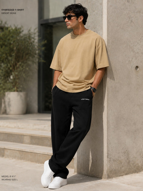 Urban Setters Regular Fit T-Shirt - Desert Beige - lifestyle